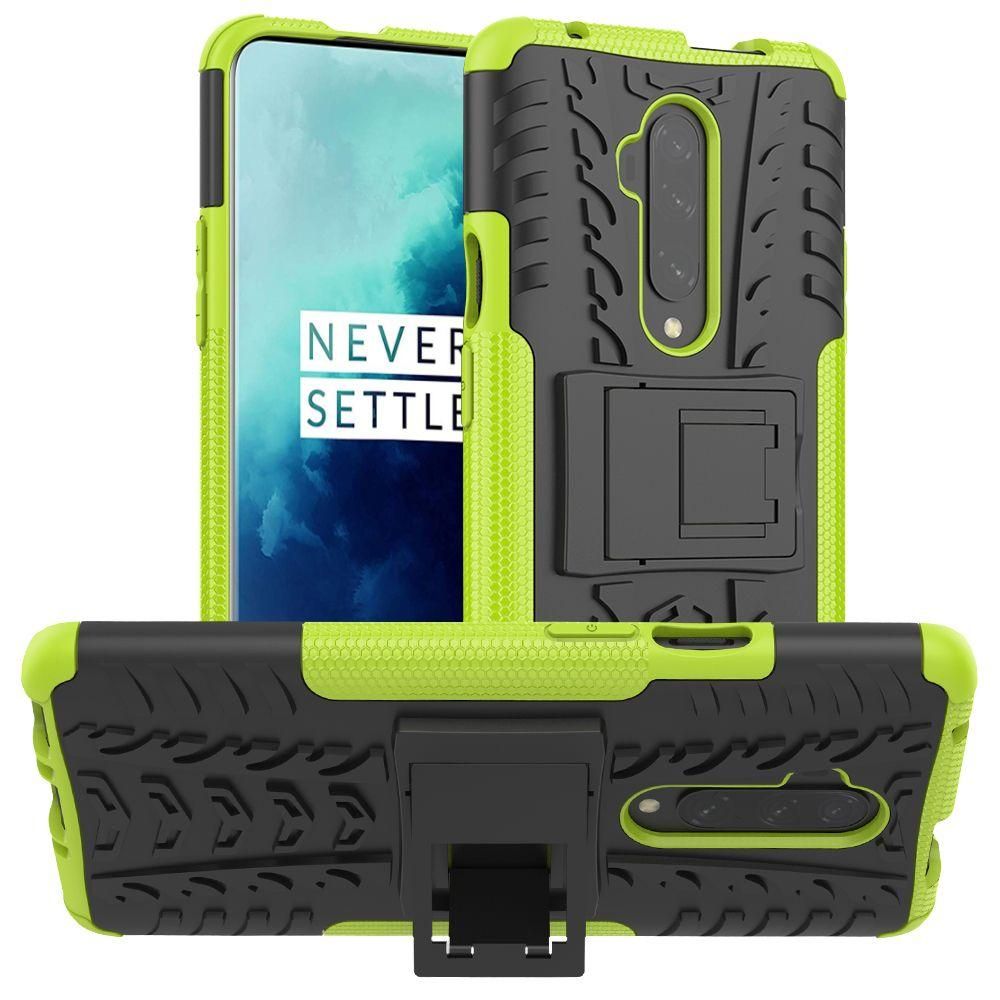 Heavy Duty Armor Tough Hybrid Shockproof Dual Layer Kickstand Protective Case Cover For OnePlus 7T Pro