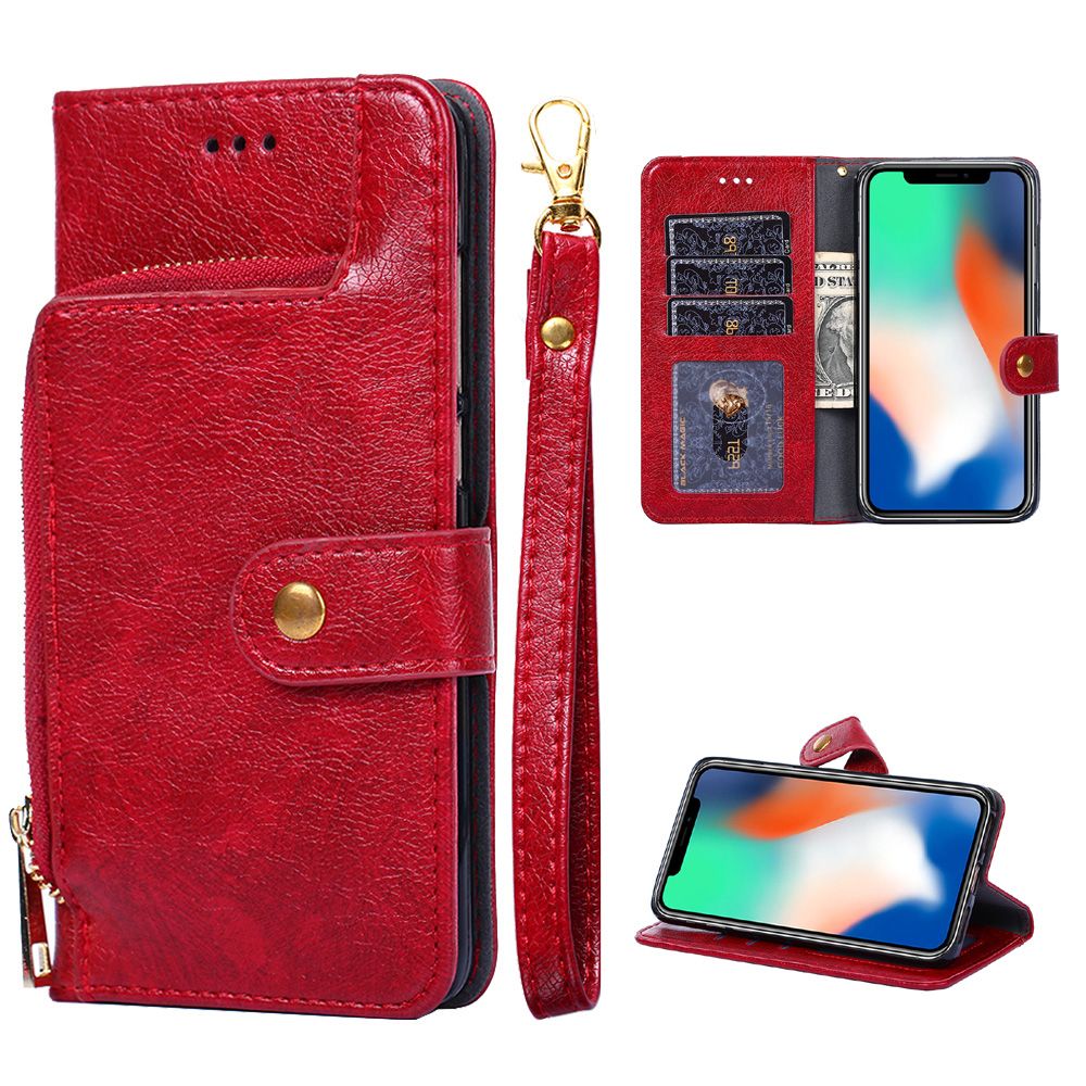 Case For  Samsung Galaxy S10 casing   Wallet Flip Leather Case Phone Case TPU Back Cover Zipper Card