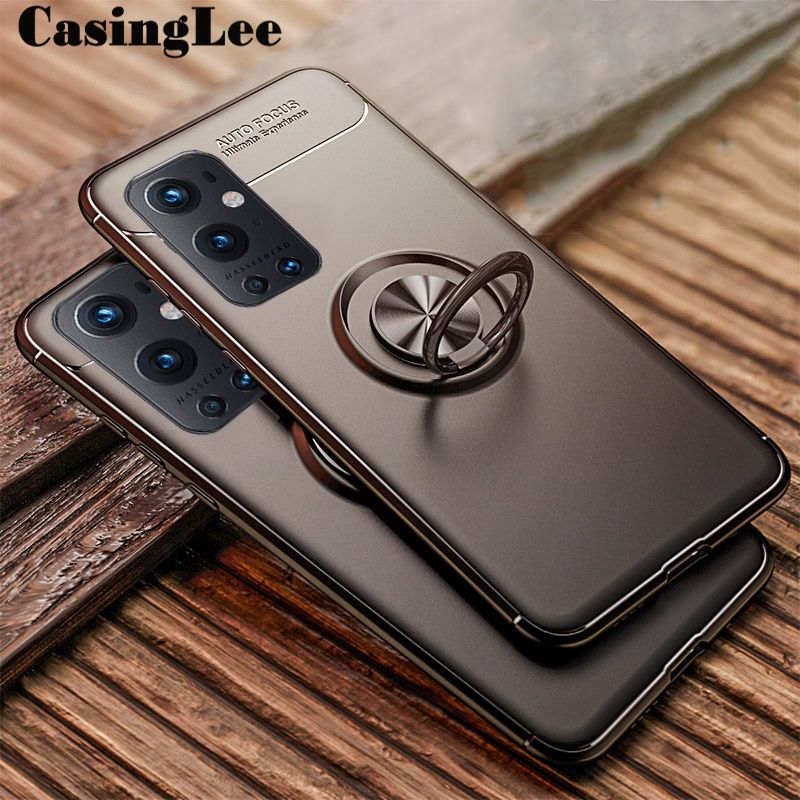 Casinglee for OnePlus 9 Pro case Magnetic Finger Ring Holder Phone cover for OnePlus 9 Pro Cases 360 Degree Rotation Car Holder Phone case
