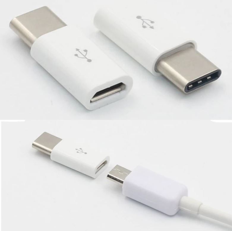Micro USB to Type-C Converter Adapter for Charging & Sync Smartphone