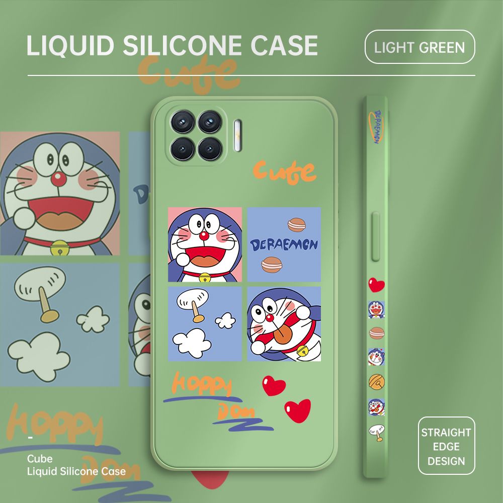 ZeroQiQi for OPPO A93 2020 Case Cartoon Cat Phone Cover Soft Full Lens Protection Case Ultra Thin Soft Liquid Silicone Phone Case