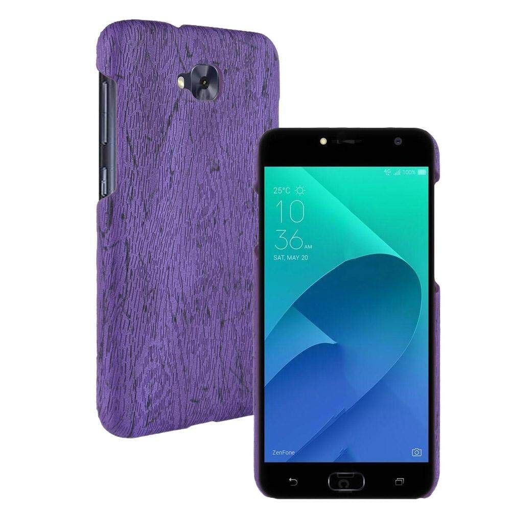 Vintage Wood PU Leather PC hardshell Cover Phone Case for Asus Zenfone 4 Selfie ZD553KL