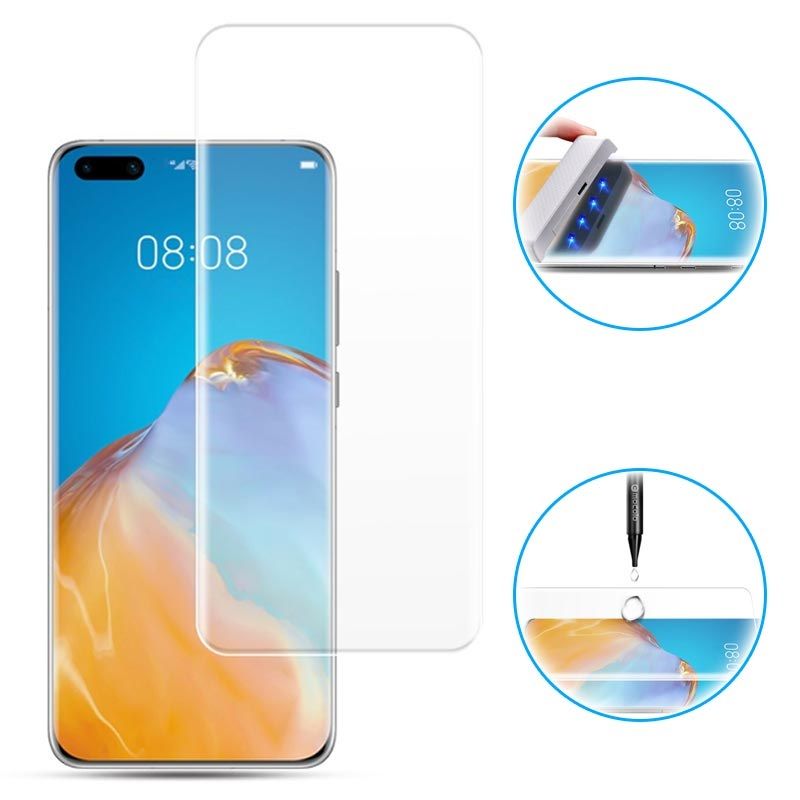 Huawei P40 Pro UV Light Adhesive Tempered Glass Screen Protector