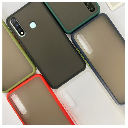 Samsung galaxy A21 Matte Silicone Shockproof Bumper Phone Case Shockproof Cover
