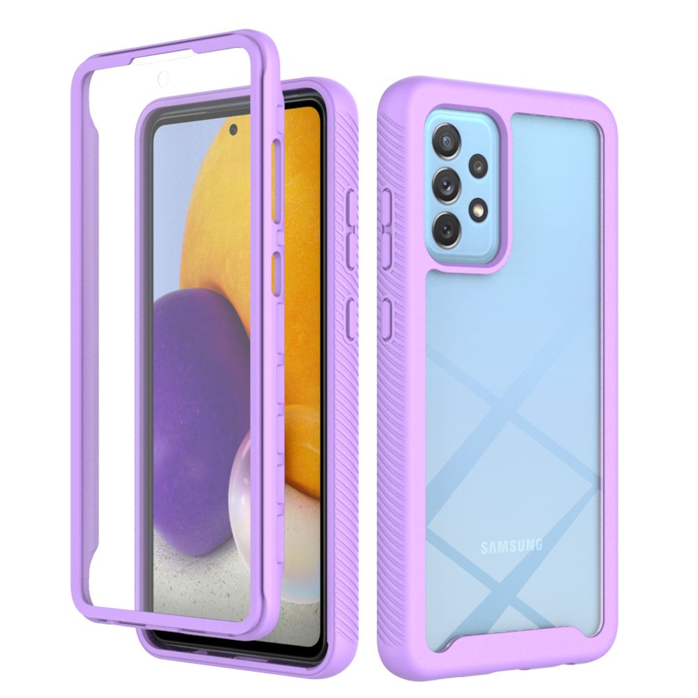 For Samsung Galaxy A72 5G/A72 4G Shockproof Anti-slip Rugged Bumper 360° Full-body Protection Case Cover