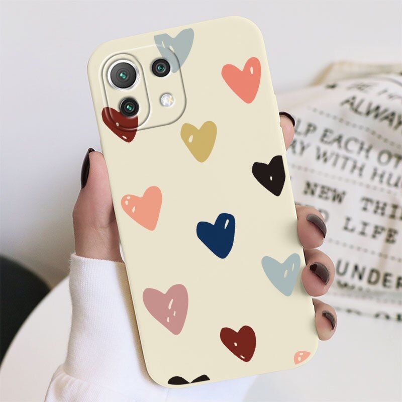 For Xiaomi Mi 11 Lite Pro Ultra Case Cute Dinosaur Flower Bumper Cover For Xiaomi Mi 11 11i Mi11 Lite Ultra Mi11lite Funda Coque