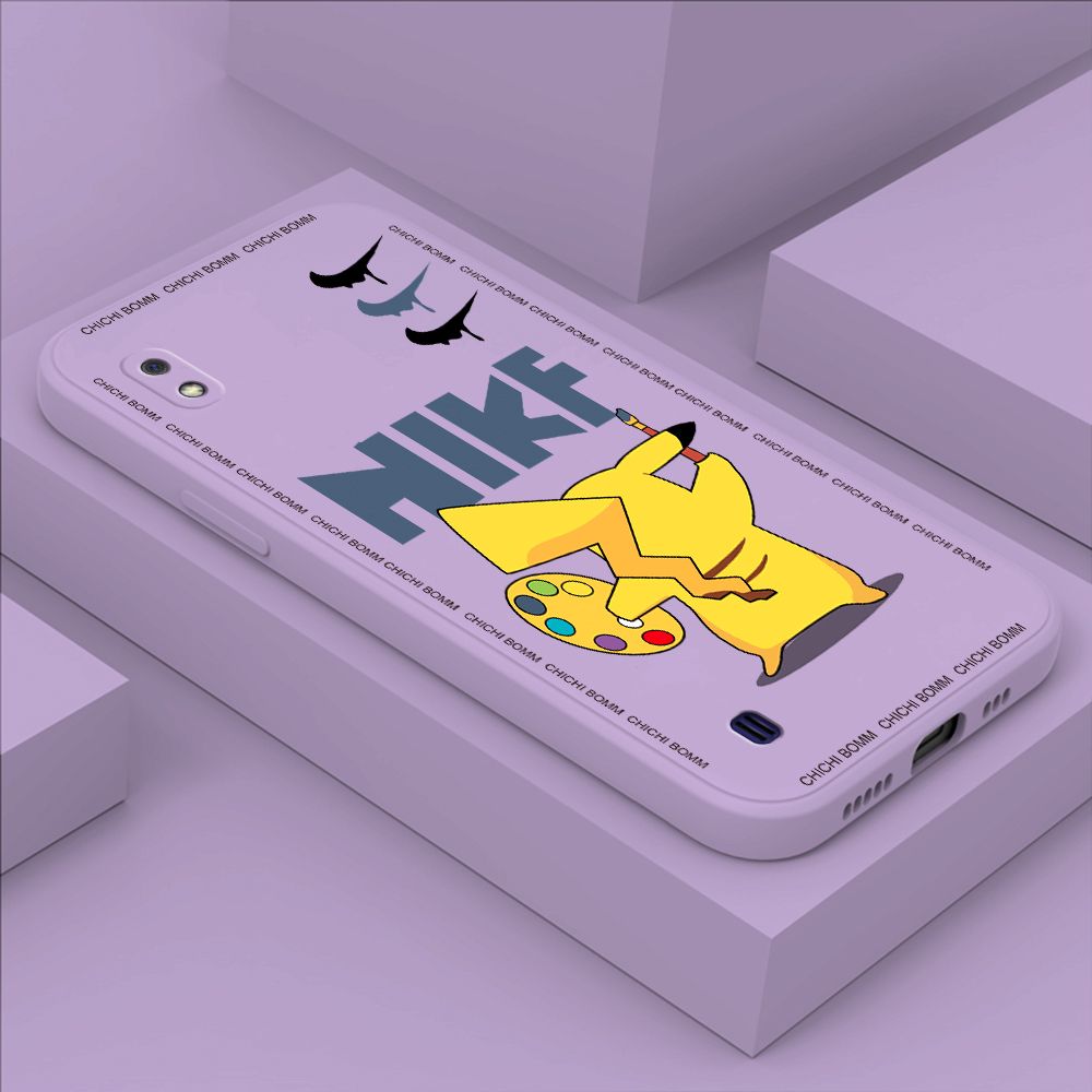 Hontinga for Samsung A10 Case Fashion Cartoon Animals Phone Case Phone Case Soft Square Edge Silicone Cases Full Lens Cover Shockproof Protection Cover