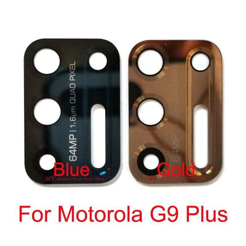 64MP Rear Camera Glass Lens Cover For Motorola Moto G9 Plus G9+ G9plus Cell Back Camera Lens Glass With Glue Sticker Parts