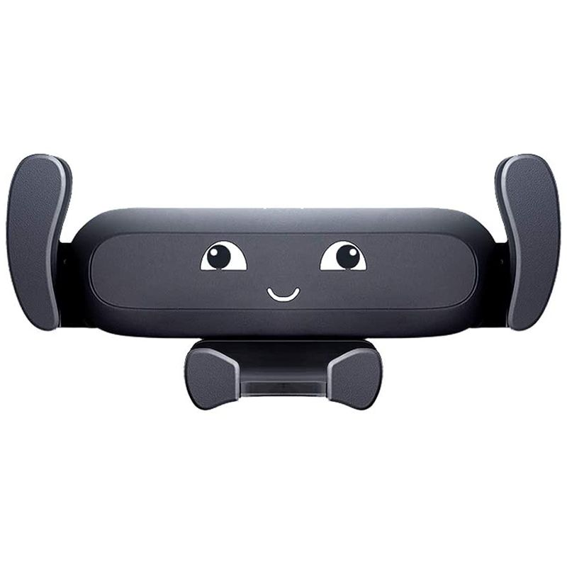 Car Cell Phone Holder Cute Navigation Stand 360 Degree Rotation Big Head Bracket 4-7 Inch Screen is Available (Black)