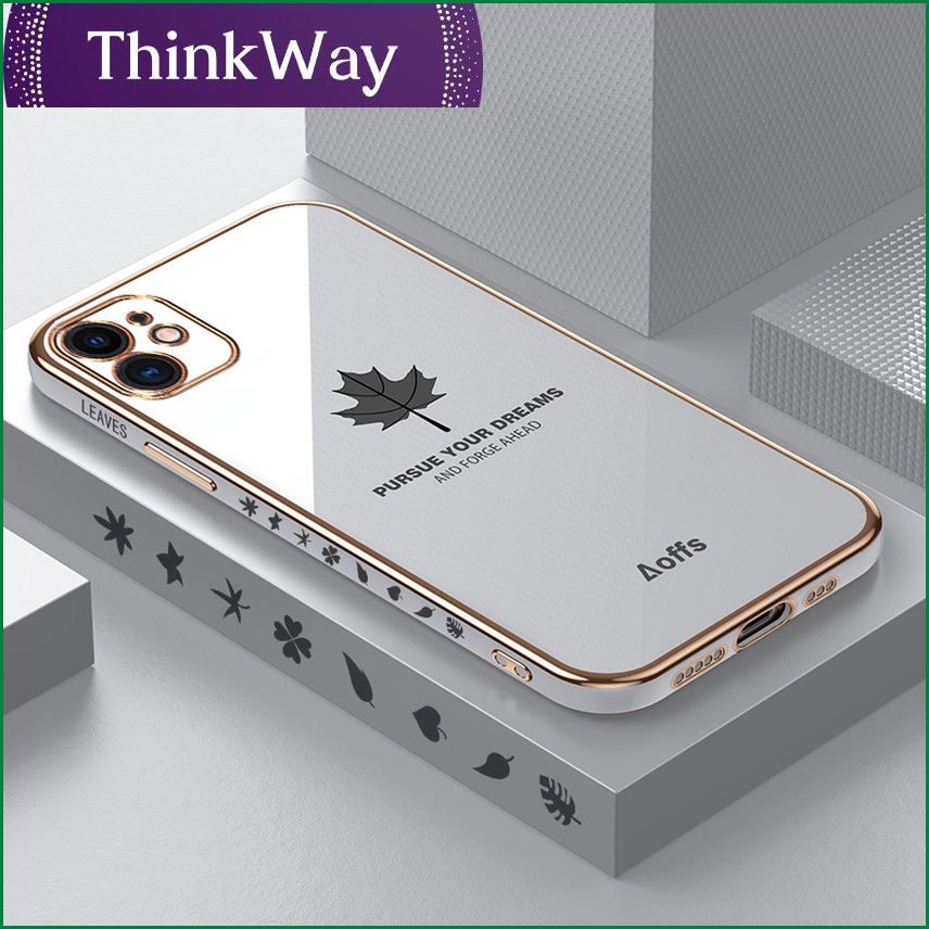 vivoX60Pro mobile phone shell electroplating Maple Leaf Rubik's Cube Y73Y52S9 suitable for iqoo7 protective sleeve x50 new soft