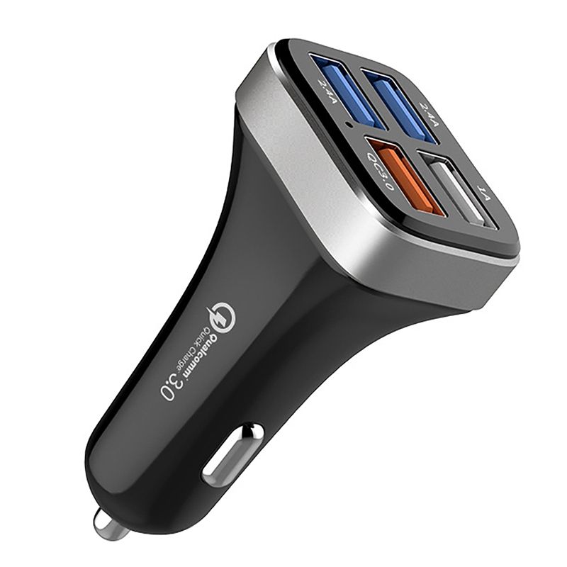 Car Charger Quick Charge 3.0 4 Ports Fast Charging QC3.0 2.4A Car Mobile Phone Chargers for Samsung S10