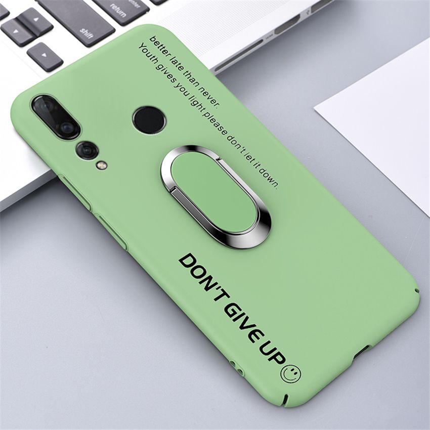 lthmy Ultra-thin Colorful Matte Hard PC Phone Case For Huawei Nova 4 Magnetic Stand Cute Frosted Cover
