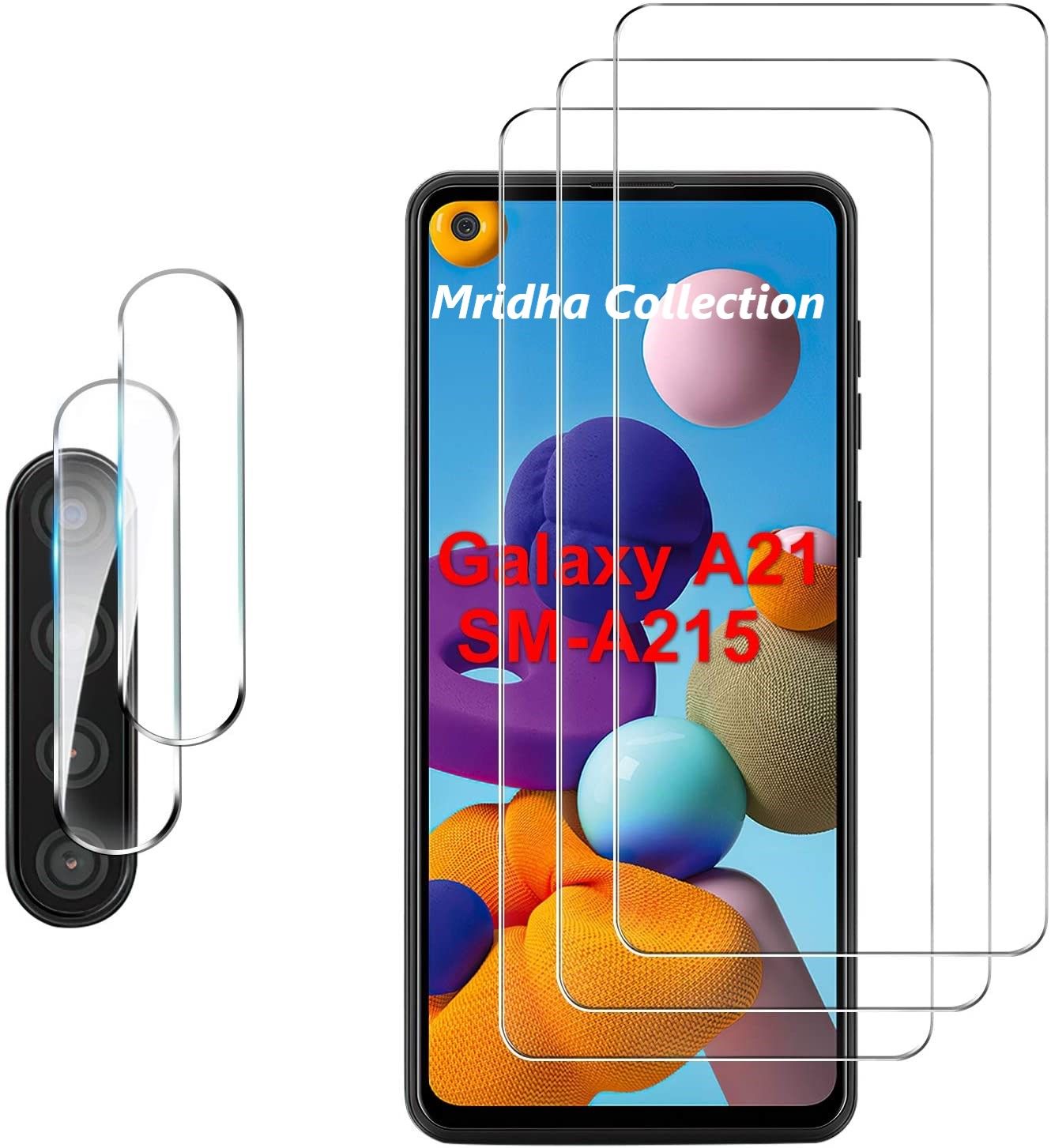 Samsung Galaxy A11 / Samsung Galaxy A21 / Samsung Galaxy A21s Rear Camera Lens Protector Back Camera Lens Protector Upgraded HD Clear Scratch Resistant Tempered Glass