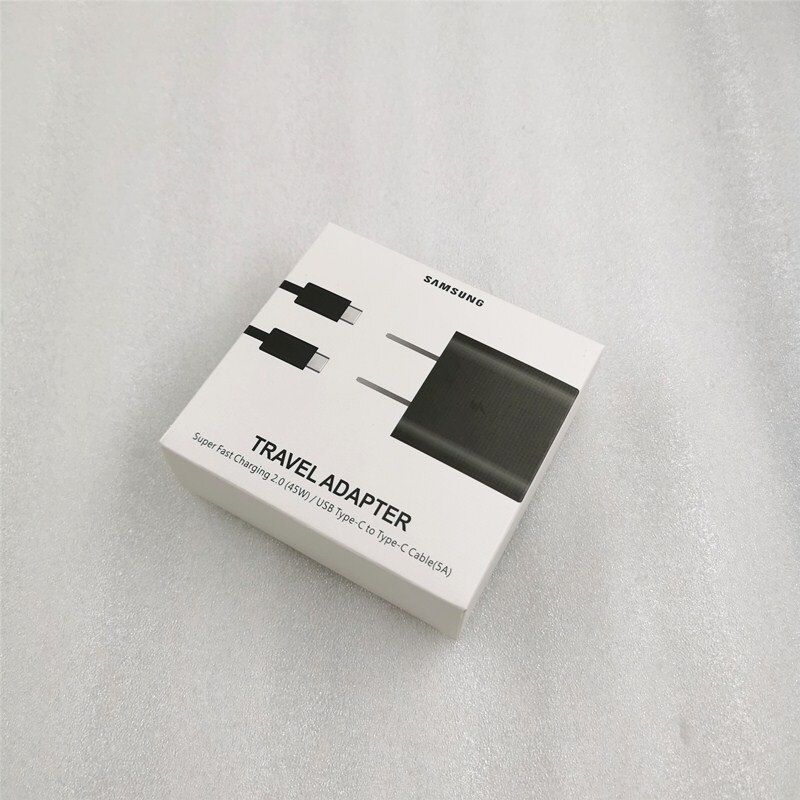 Samsung Galaxy S21 Ultra Note 10 20 + PD Fast Charging Plug and 5A Cable 45W USB Wall Charger Adapter For A52 A72 A51