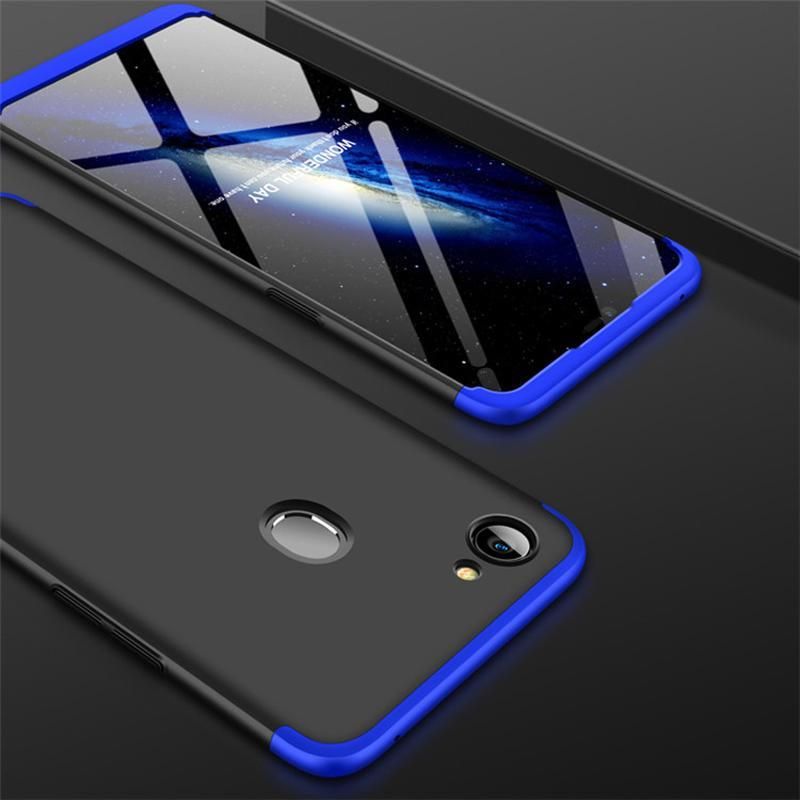 Oppo F7 gkk  360 Degree Back Cover blue and black