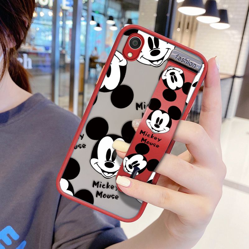 UCUC for ASUS Zenfone Live L1 Wrist Strap Case Cute Mouse Avatar Wristband Printing Cover Shockproof Ultra Thin Phone Case