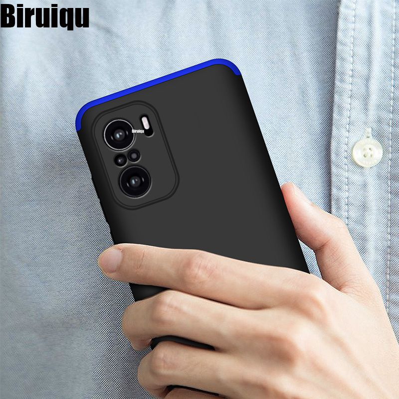 Biruiqu For Xiaomi Mi 11X Shockproof Full Protection Hard Dual Armor Back Case Cover