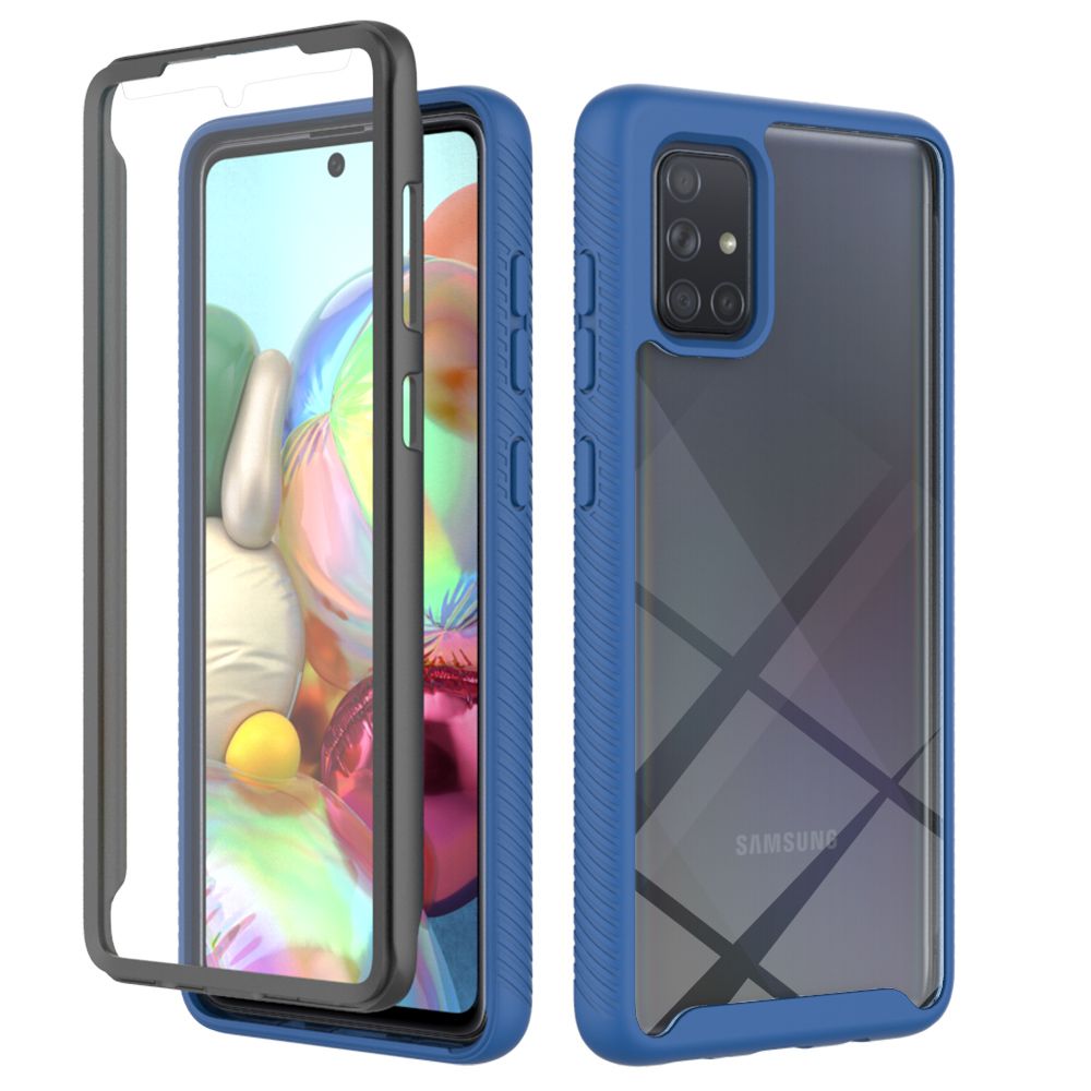 For Samsung Galaxy A71 Shockproof Anti-slip Rugged Bumper 360° Full-body Protection Case Cover