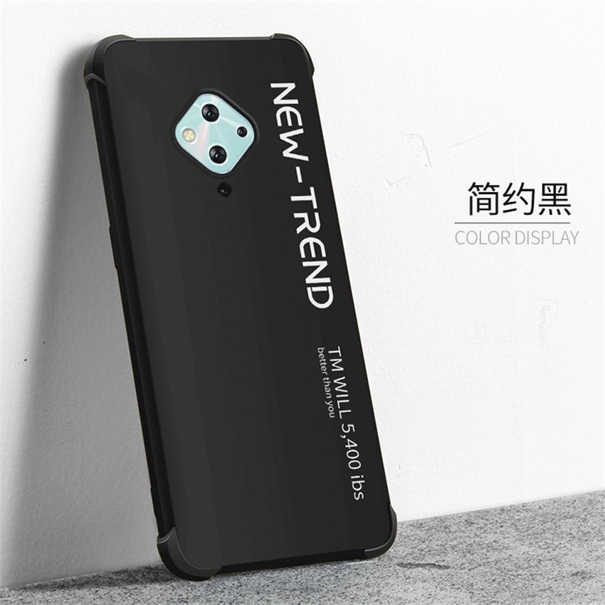 lthmy Ultra-thin Cute Soft Liquid Silicone Phone Case For VIVO S5 Luxury Painted Colorful Cover casing