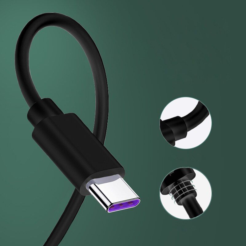 Summerfish 5A USB Type C Cable For Huawei P30 P20 Pro lite Mate20 10 Pro P10 Plus lite USB C Type C Super Charger White Cable