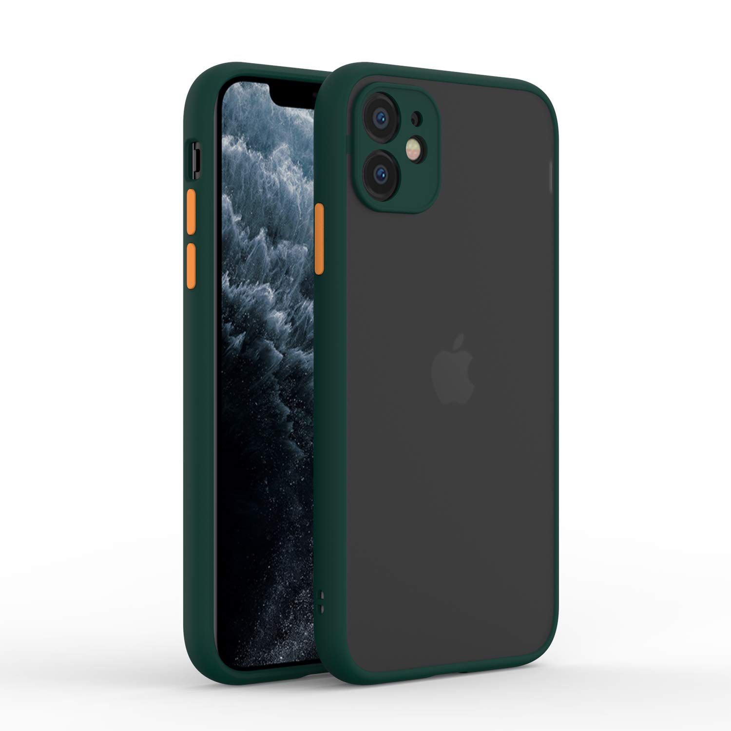 Smoke Translucent Matte Hard Back Case Cover For Apple iPhone 11 With Camera Protection