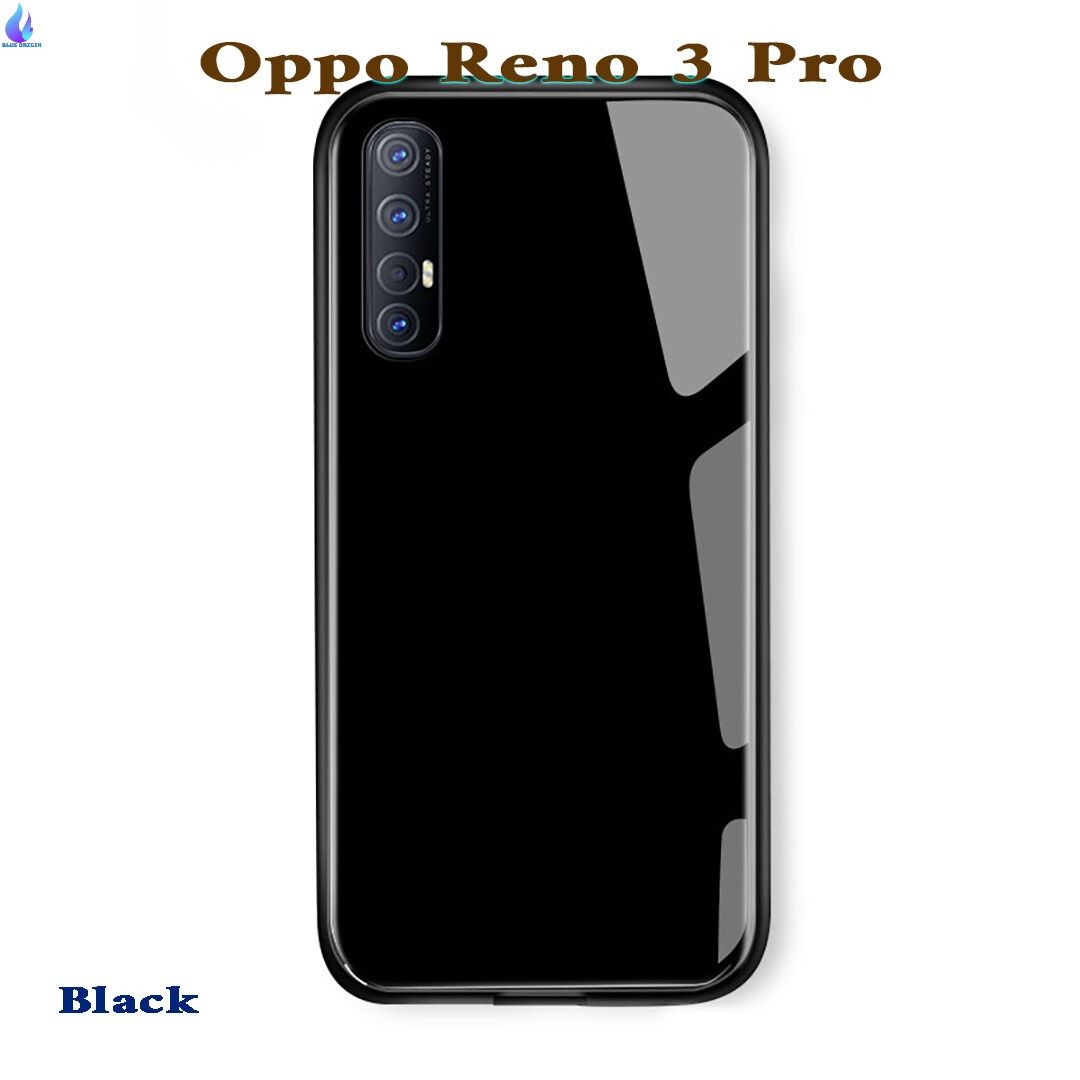 Oppo Reno 3pro  HONG KONG Designa Tempered Glass Protector Casing Glass Back Phone Cover