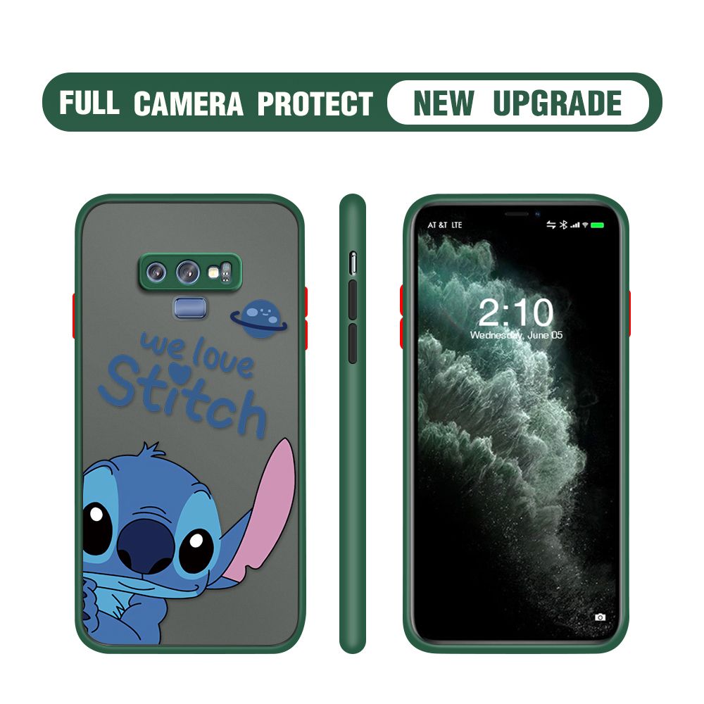 Hontinga for Samsung Note 9 Case Cute Cartoon Cases Edge Frosted Transparent Phone Cover