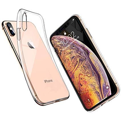 For iPhone XS Soft Silicone Transparent Plating Case - High Quality Case / Back Cover
