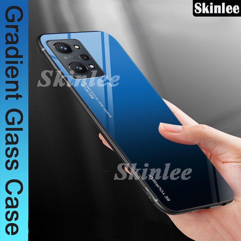 Phone Case Realme GT NEO 2 Tempered Glass Protector Cases for Realme GT NEO2 Phone Cover Cases Aurora Mirror Back Cover