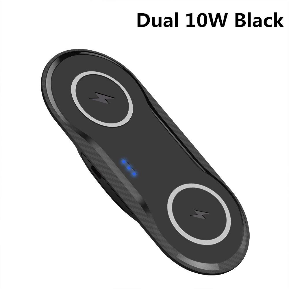 30W Double Qi Wireless Charger Pad for iPhone 13 12 11 XS XR X 8 AirPods Pro Samsung S21 S20 15W Dual Fast Charging Dock Station