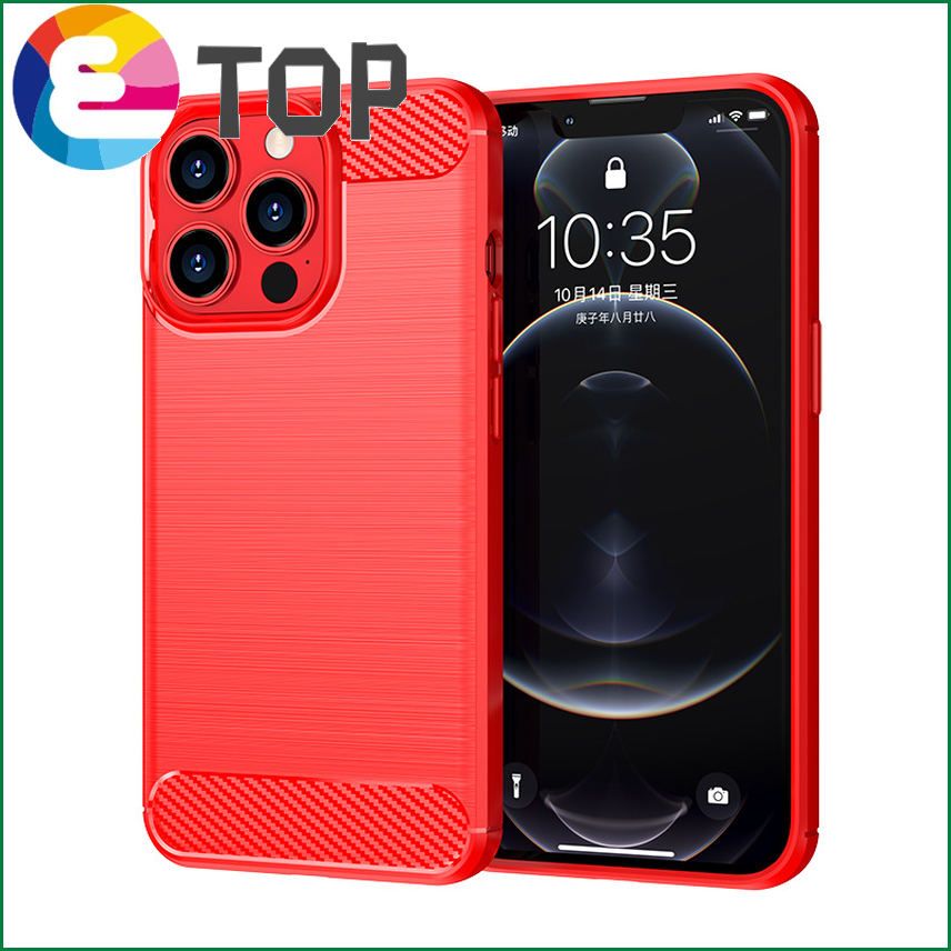【ETOP】Luxury Coque Funda For Iphone 11 12 Mini X S 11Pro 12pro Max 7 8 Plus SE  XR Case Cover Pure Slim Thin Soft Silicone Phone Cases