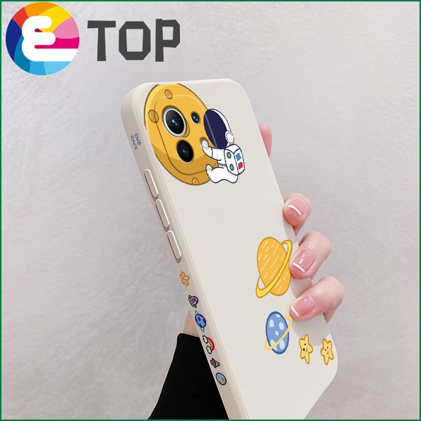 Suitable for Xiaomi 10s mobile phone shell liquid silicone youth version cartoon astronaut xiaomi11 protective sleeve shell
