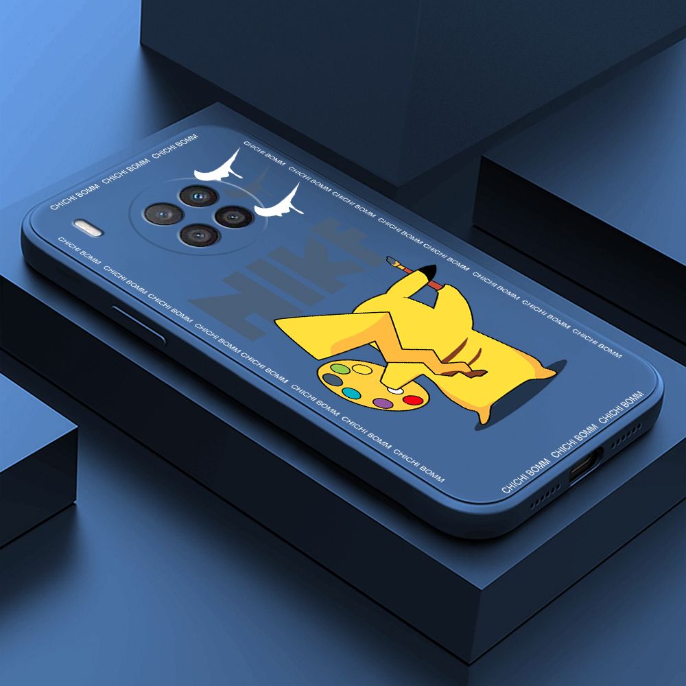 Hontinga for Huawei Nova 8I Case Fashion Cartoon Animals Phone Case Phone Case Soft Square Edge Silicone Cases Full Lens Cover Shockproof Protection Cover