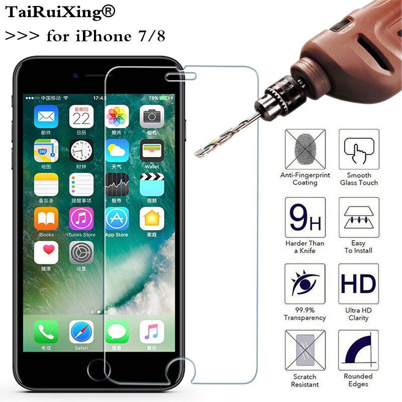[Order message mobile phone model]Tempered glass for iphone 8 7 6 Plus SE 5C 5s 4s screen protector Toughened glass for iPhone X XR XS MAX 6.5 inch