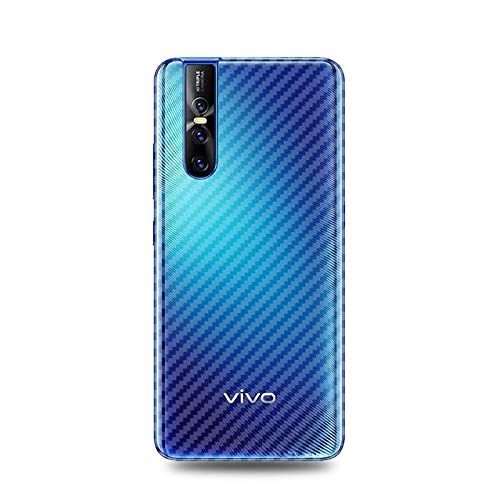 Vivo V15 Pro Transparent 3D Carbon Fiber Back Skin Rear Screen Guard Protector Sticker