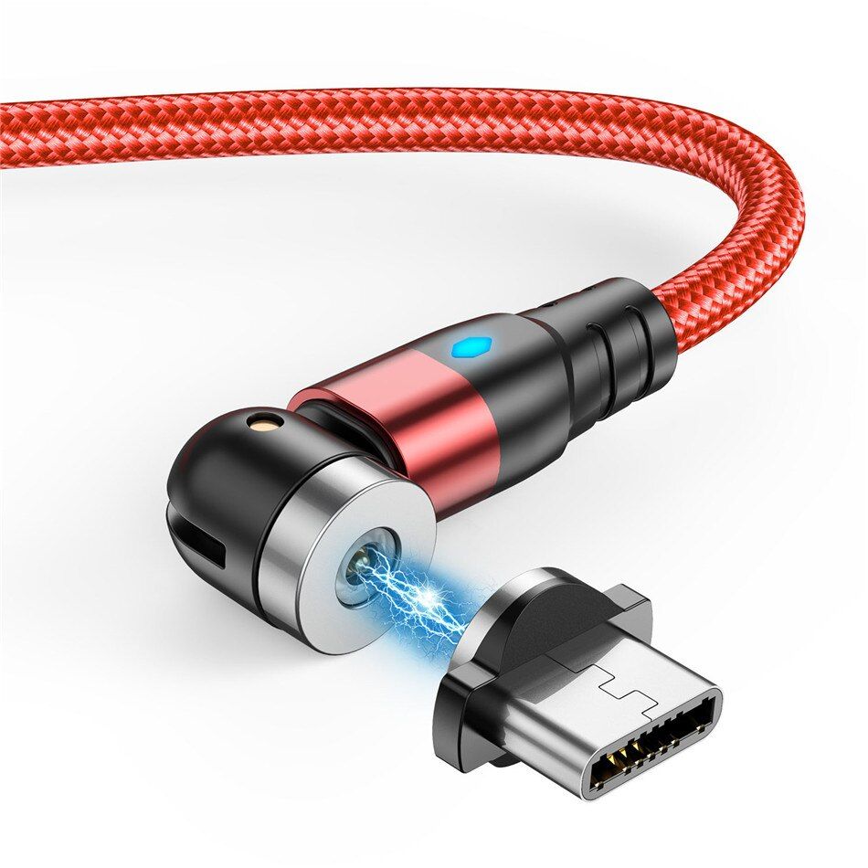LUPWAY Magnetic Cable Micro USB 540° Type C Charger Fast Charging Magnet Charge Wire Cord For iPhone 11 Android Phones
