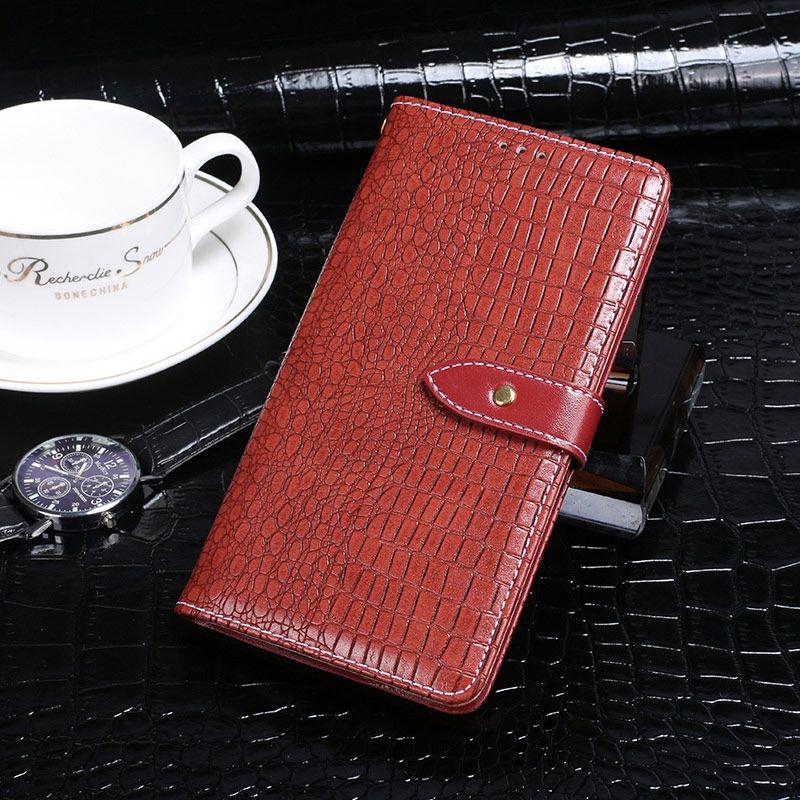 （Ready Stock)For Xiaomi Mi 10T 5G idewei Crocodile Texture Horizontal Flip Leather Case with Holder & Card Slots & Wallet(Burgundy)