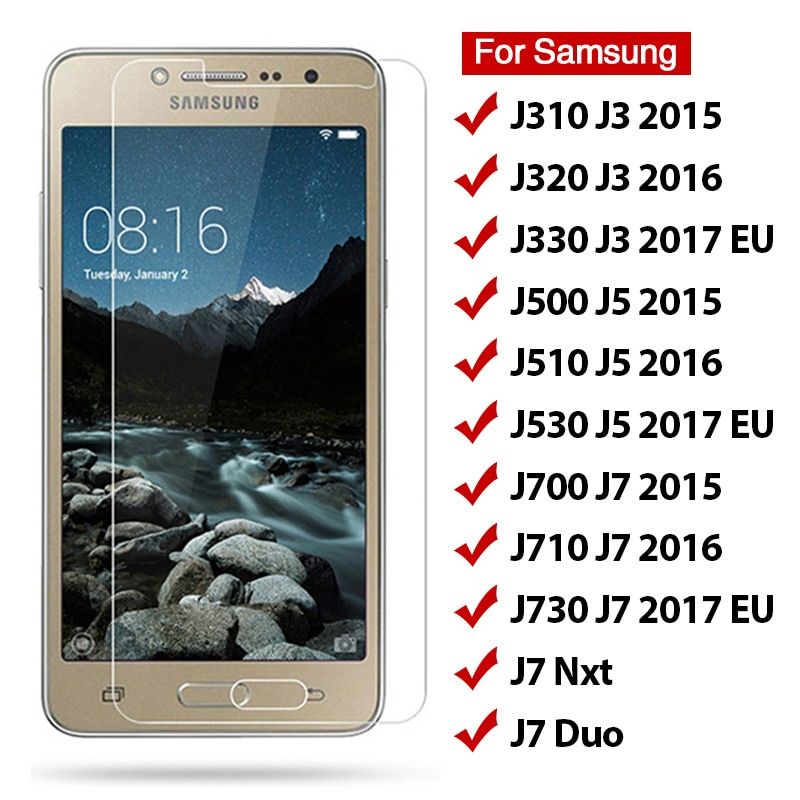 [Order message mobile phone model]2Pcs HD Tempered Glass for Samsung Galaxy J5 j3 J7 2017 Eu Screen Protective Glass For Samsung J7 Nxt J320 J510 J710 2016