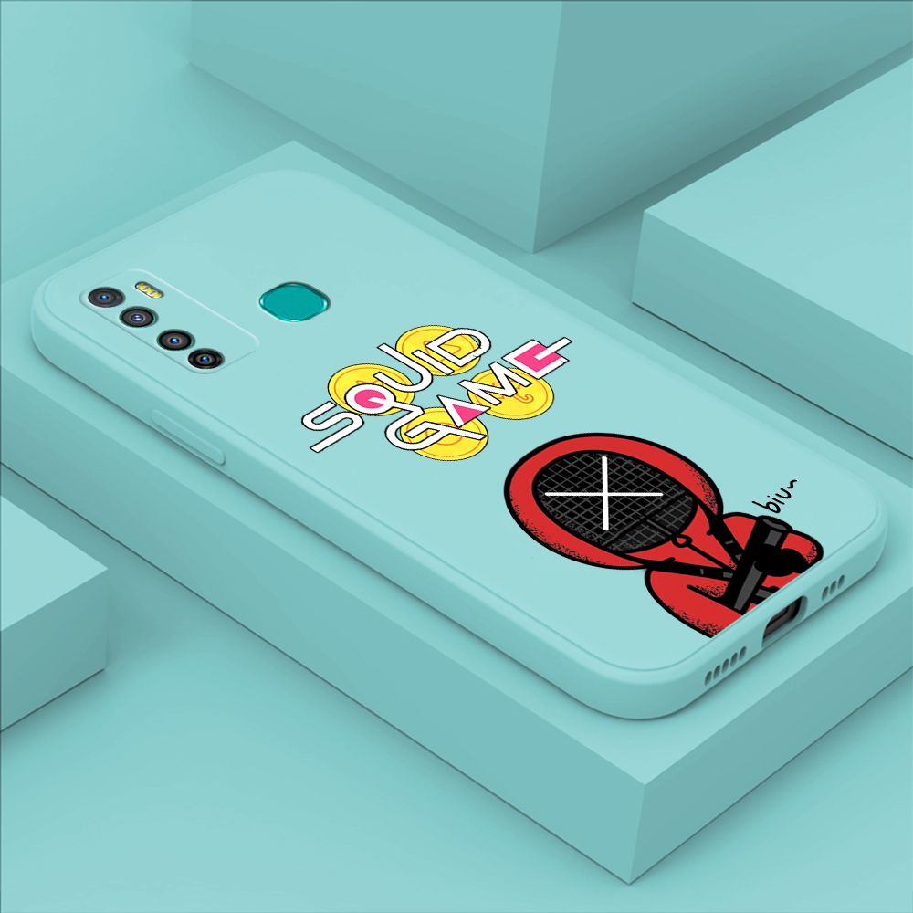 ZeroQiQi for Infinix Hot 9 Case Fashion Cartoon Electric Baton Judge Role Phone CoverSquare Liquid Silicone Trend Phone Case