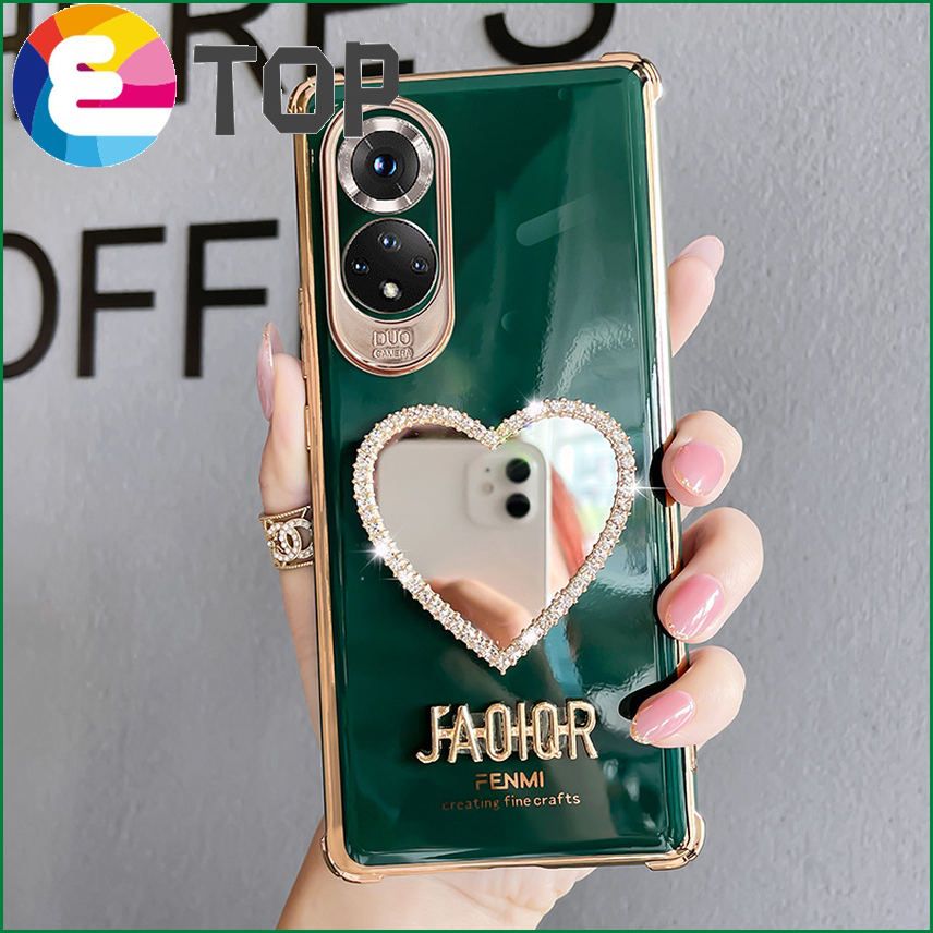 Suitable for Huawei nova mobile phone shell 5g version makeup mirror nova9pro silicone all-inclusive love mirror protective cover