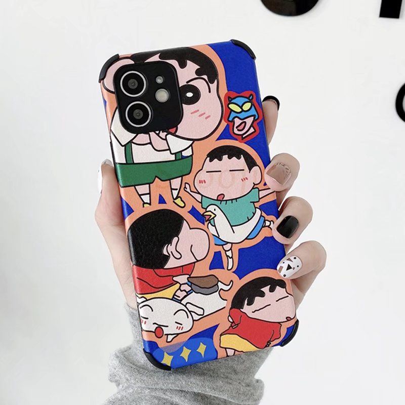 Olige Case For Xiaomi Mi 11 Lite Ultra 10T 9T Pro Poco M3 Pro F3 F2 Pro Mi 10 Lite Pro Tide Trend Cartoon Crayon Shin-chan Shockproof Silicone Soft Phone Cover 1
