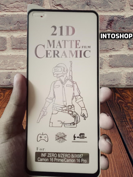 Tecno_Camon_16_Pro Film 21D Soft Ceramic Full Glue Cover Screen Protector