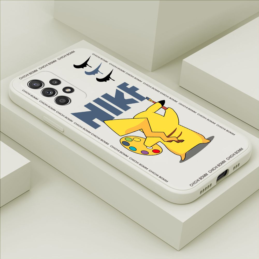 Hontinga for Samsung Galaxy A52 4G / 5G / A52S 5G Case Fashion Cartoon Animals Phone Case Phone Case Soft Square Edge Silicone Cases Full Lens Cover Shockproof Protection Cover
