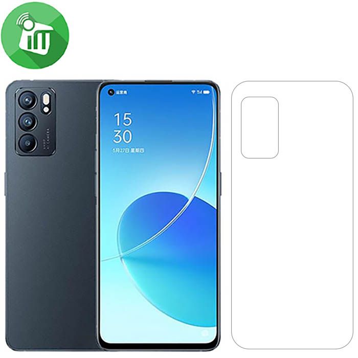 Oppo Reno6 4G Soft TPU Back Full Cover Screen Protector Transparent Protective Film