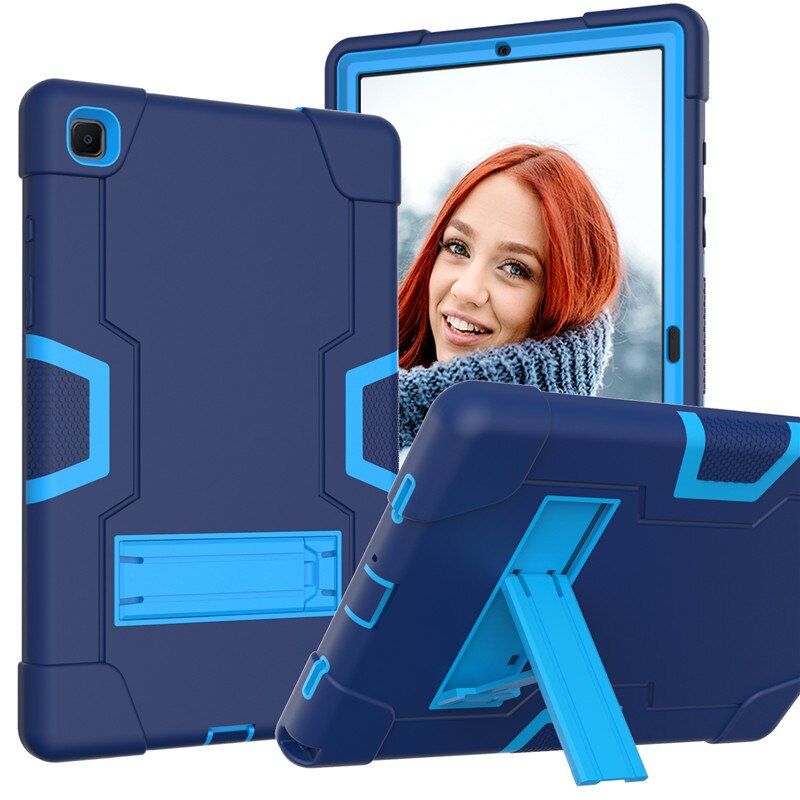 For Samsung Galaxy A7 10.4 2020 SM-T500 T505 A 10.1 T510 Case Shockproof Kids Safe PC Silicon Hybrid Stand Full Body Cover