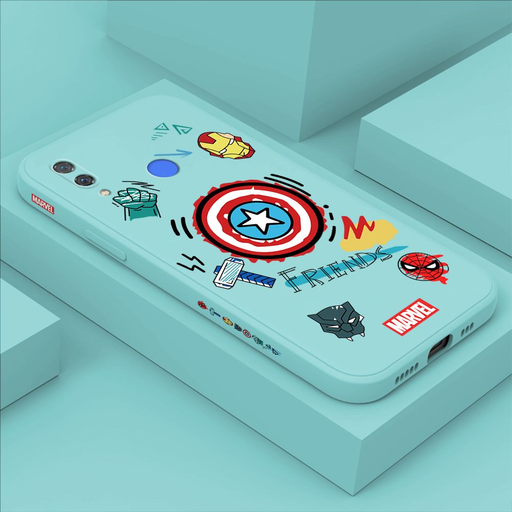 ZeroQiQi for Huawei Nova 3 Case Cartoon Anime Icon Phone Cover Soft Full Lens Protection Casing Ultra Thin Soft Liquid Silicone Phone Cases
