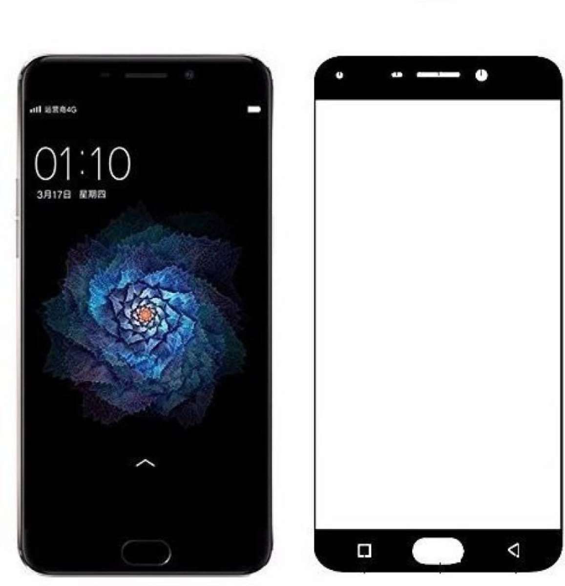 Oppo F1S Tempered Glass Cover Full Size 6D 9H Screen Protector