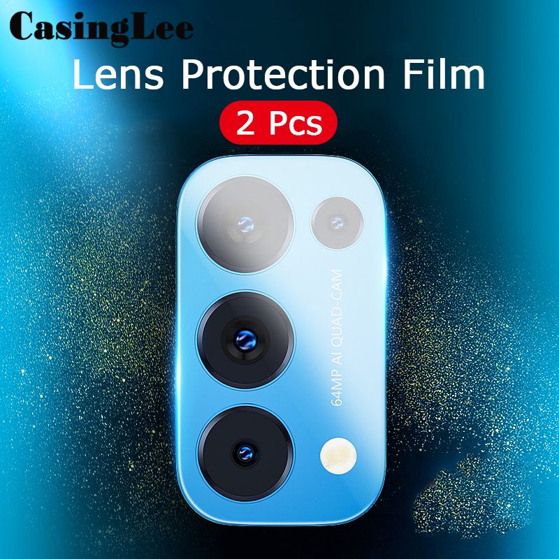 2 PCS for OPPO Reno 5 Camera Lens Screen Protector Tempered Glass Film for OPPO Reno5 Lens Film Case Camera Back cover