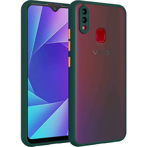 vivo Y95 / Y93 / Y93s / Y93 (Mediatek) / Y91 / Y91i / Y91 (Mediatek) - Luxury Matte Shockproof Camera Bumper Protective Smoky Transparent Trendy Stylish Back Cover Case