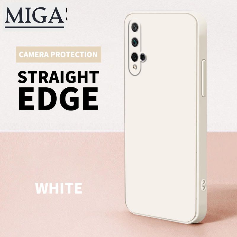 Case For Huawei Nova 5t Carema Protection Straight Square Edge Silicone Shockproof Phone Casing Soft Phone Case Square Cover